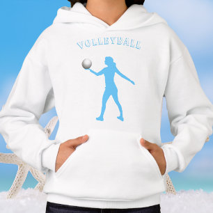 Mädchen-Volleyball-Kapuzenpullover mit Namen auf d Hoodie