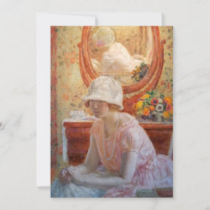 Mädchen vor einem Spiegel   Frederick Carl Friesek