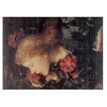 Mädchen wählen eine schöne Blume (von G.F. Watts)