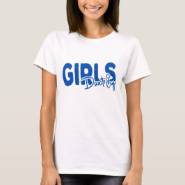 Mädchen Weine nicht typografischer weißer T - Shir T-Shirt