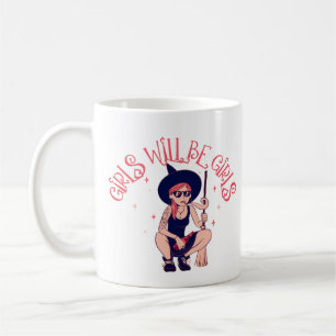 Mädchen werden Mädchen sein Klassischer Hexenbec Kaffeetasse