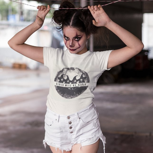 "Mädchen werden Mädchen sein | Niedliches Hexenver Tri-Blend Shirt (Von Creator hochgeladen)