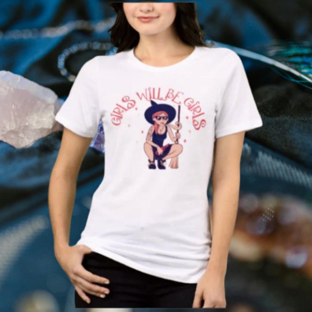Mädchen werden Mädchen sein | Witchy Rebel Shirt (Von Creator hochgeladen)