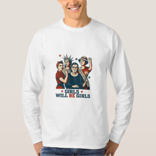 Mädchen werden weibliche Feminismus Frauen stärken T-Shirt