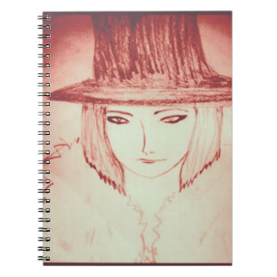 Mädchen wie Junge Notizblock