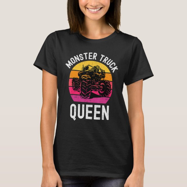 Mädchen wie Monster Trucks Too Kinder Kleinkind 5t T-Shirt (Vorderseite)