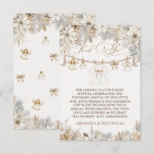 Mädchen Winter Blumen Baby Shower