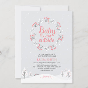 Mädchen Winter Wonderland Baby Shower, Sprinkle Ka Einladung