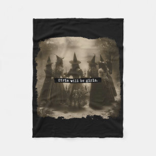 Mädchen wird Mädchen Hexenwitscher Witschy Vi sein Fleecedecke