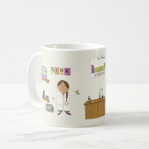 Mädchen-Wissenschaftler Kaffeetasse