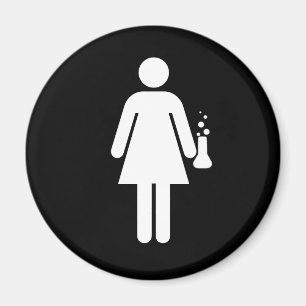 Mädchen-Wissenschaftler Magnet