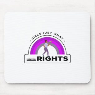 Mädchen wollen einfach nur Grundrechte Mousepad