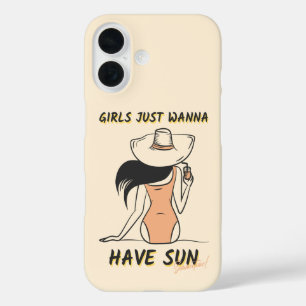 Mädchen wollen einfach nur Sonne – Chic Sommerurla iPhone 16 Hülle