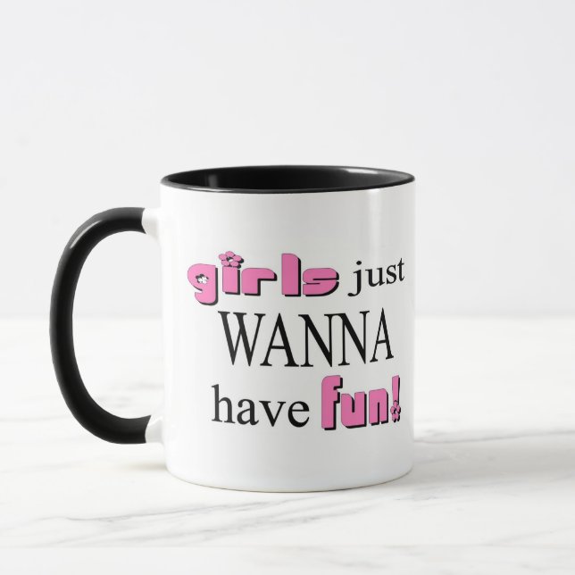 Mädchen wollen einfach Spaß haben! Tasse (Links)
