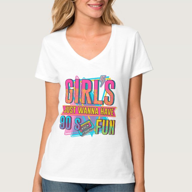 Mädchen wollen nur Spaß haben T-Shirt (Vorderseite)
