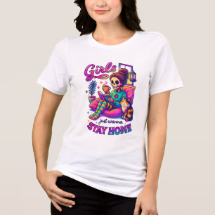 Mädchen wollen nur... Tri-Blend shirt