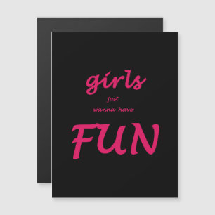 Mädchen wollen Spaß haben Magneteinladung