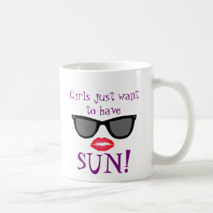 Mädchen wollen Sun-Tasse Kaffeetasse