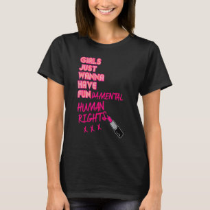 Mädchen Wollte einfach, Grundrechte zu haben T-Shirt