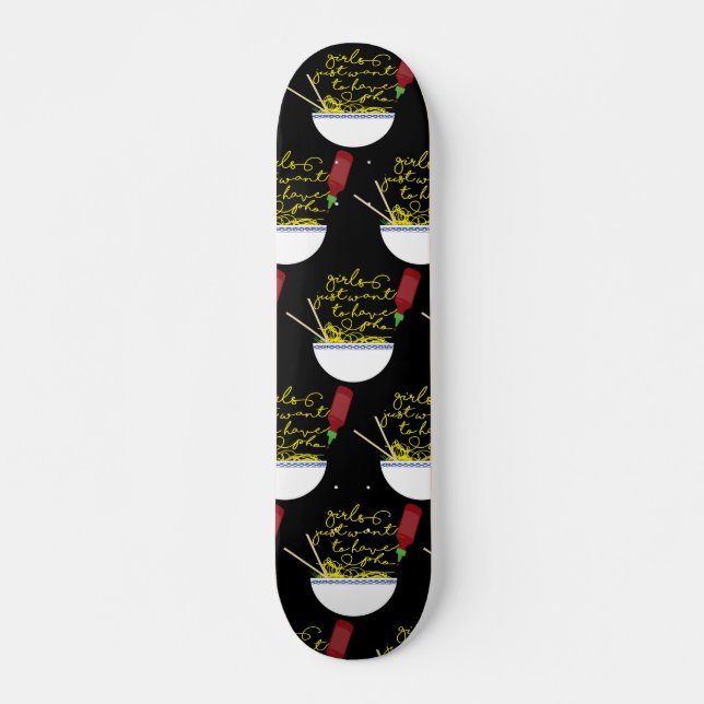 Mädchen wollte einfach, Pho zu haben Skateboard (Vorne)