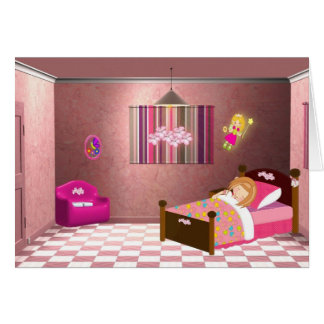 Mädchen-Zahn-Fee-Karte