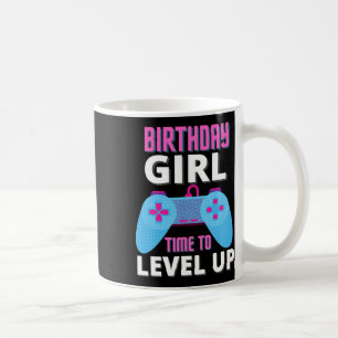 Mädchen Zeit zum Levelaufstieg Videospiel Geburtst Kaffeetasse