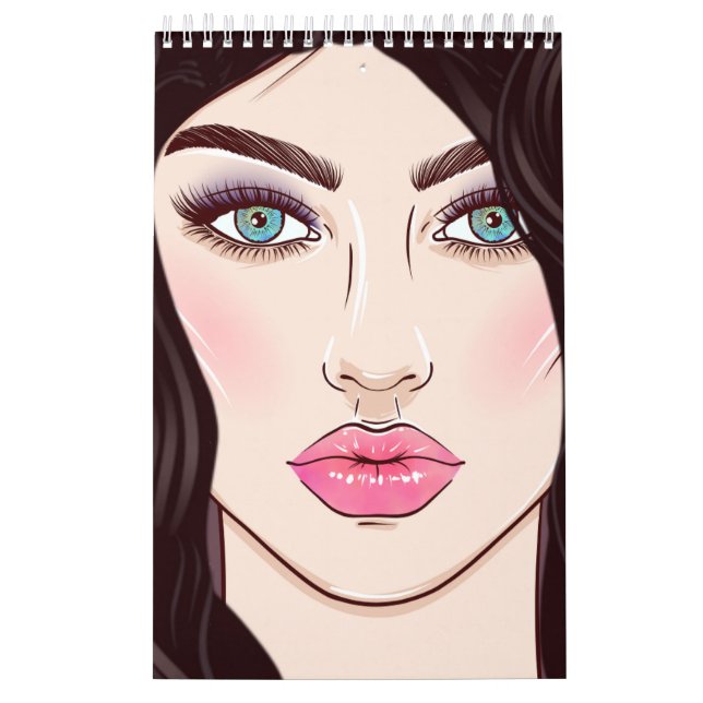 Mädchen Zitate bearbeitbarer Kalender  (Titelbild)