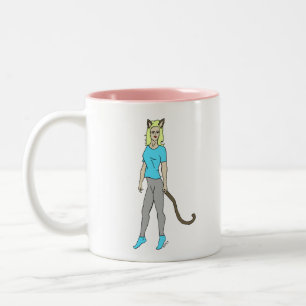 Mädchen Zweifarbige Tasse