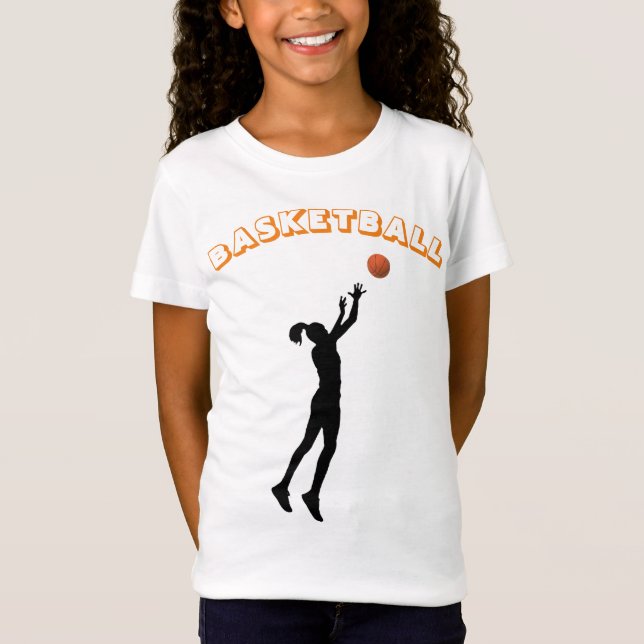 Mädchenbasketball T-Shirt (Vorderseite)