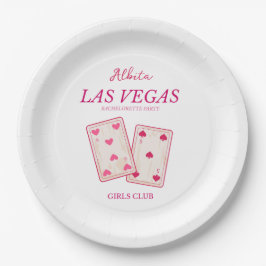 Mädchenclub Junggeselinnen-Abschied las vegas Pappteller