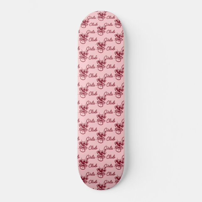 Mädchenclub Skateboard (Vorderseite)