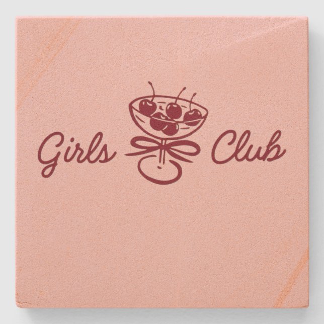 Mädchenclub Steinuntersetzer (Vorderseite)