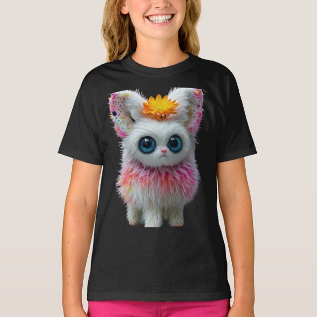 Mädchendesignter T - Shirt (Vorderseite)