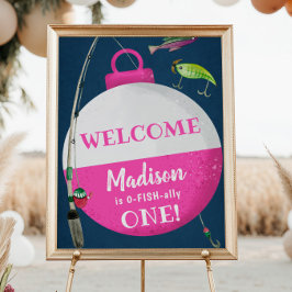 Mädchenfischerei - Geburtstagswillkommen beim FISH Poster