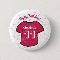 Mädchenfußball/Fußball-Shirt zu jedem Geburtstag