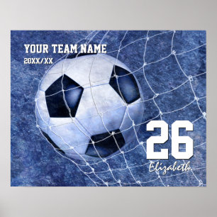 Mädchenfußball-Gedenkmannschaft ihren Namen Poster
