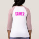 Mädchengamer-T - Shirt mit Prüfer (Rückseite)
