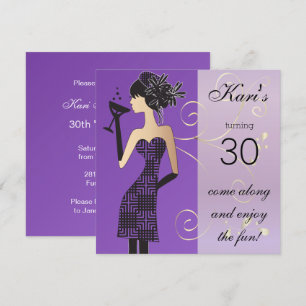 Mädchengeburtstag oder Junggesellinnen-Abschied in Einladung