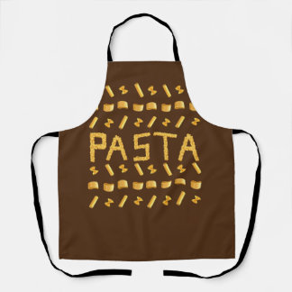 Mädchengelbe Pasta-Muster für Mama, niedlich itali Schürze