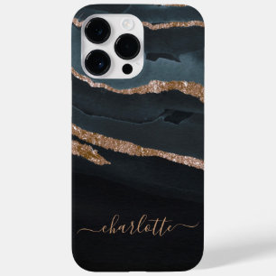 Mädchenhaft Gold Glitter Stilvoll Chic Name Person Case-Mate iPhone 14 Pro Max Hülle