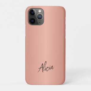 Mädchenhaft roségoldener Namenszug personalisiert Case-Mate iPhone Hülle