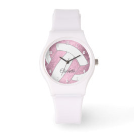 mädchenhaft staubige rosa Sondersportgeschenke vol Armbanduhr