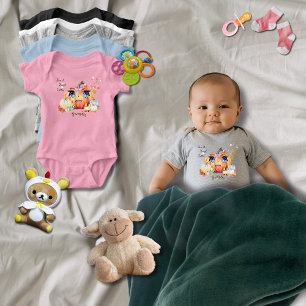 Mädchenhaft Süße Kleine Kürbis Blaue Sternäugige A Baby Strampler