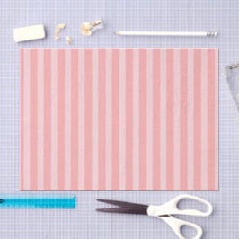 Mädchenhafte rosa Streifen Geburtstag Seidenpapier