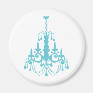 Mädchenhafter Vintage-Kronleuchter Magnet