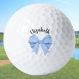 Mädchenhaftes Hellblaues Schleifen-Damen-Golferin Golfball