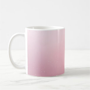 Mädchenhaftes Pink Feminines Sanftes Schimmer-Ombr Kaffeetasse