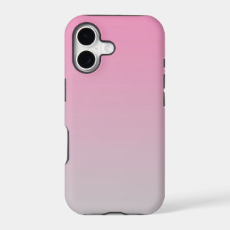 Mädchenhaftes Pink zu Hellgrau Ombre-Verlaufsdesig