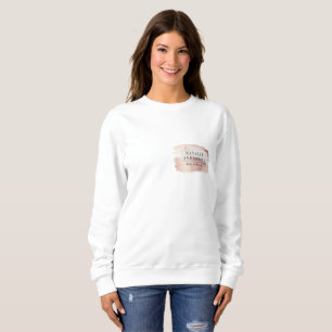 Mädchenhaftes Pinkes Modernes Wasserfarben-Brandin Sweatshirt