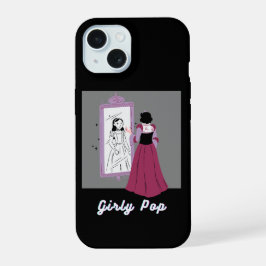 Mädchenhaftes Pop-Handyhülle iPhone 15 Hülle